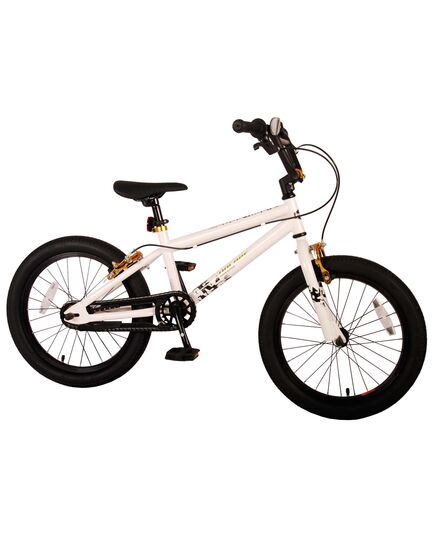 Volare Cool Rider Kinderfiets - Jongens - 18 inch - Wit - twee handremmen - 95% afgemonteerd - Prime Collection