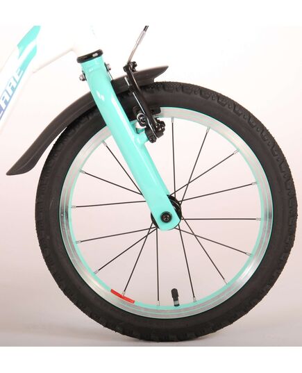 Volare Glamour Kinderfiets - Meisjes - 16 inch - Parelmoer Mint Groen - Prime Collection