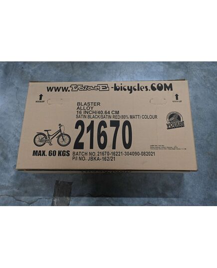 Volare Blaster Kinderfiets - Jongens - 16 inch  - Zwart/Rood - Prime Collection