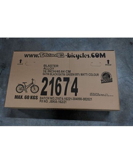 Volare Blaster Kinderfiets - Jongens - 16 inch  - Zwart/Geel - Prime Collection