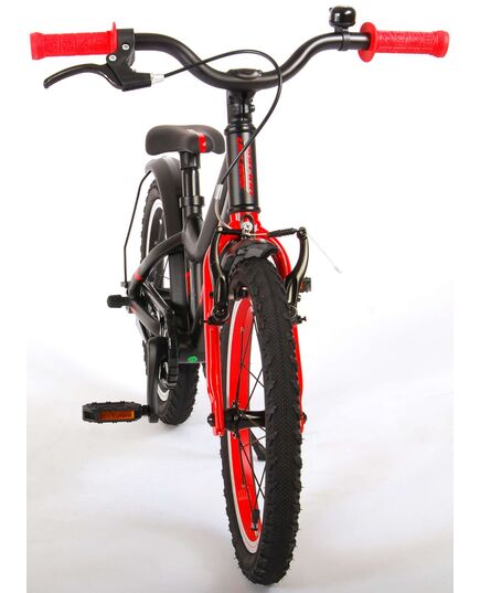 Volare Blaster Kinderfiets - Jongens - 16 inch  - Zwart Rood - Prime Collection