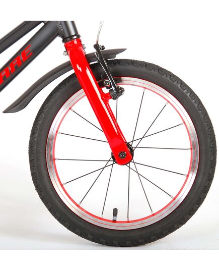 Volare Blaster Kinderfiets - Jongens - 16 inch  - Zwart Rood - Prime Collection