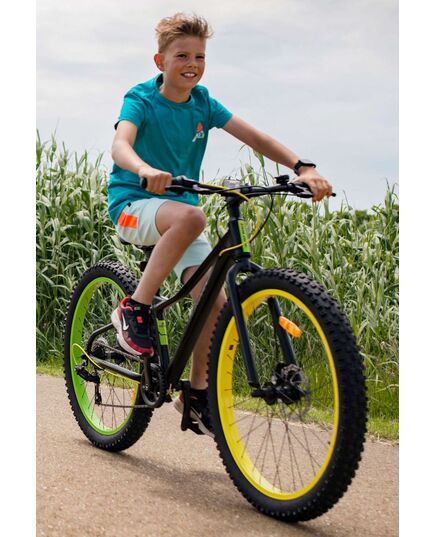 Volare Gradient Kinderfiets – Jongens – 20 inch – Zwart Geel Groen – 6 speed – Prime Collection