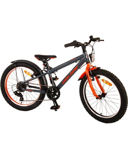 Volare Rocky Kinderfiets - 20 inch - Grijs Oranje - 6 speed - Prime Collection