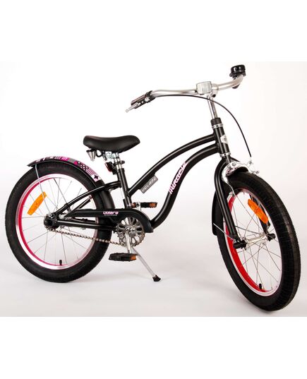 Volare Miracle Cruiser Kinderfiets - Meisjes - 18 inch - Mat Zwart - Prime Collection