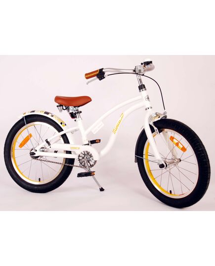 Volare Miracle Cruiser Kinderfiets - Meisjes - 18 inch - Wit - Prime Collection