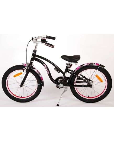 Volare Miracle Cruiser Kinderfiets - Meisjes - 18 inch - Mat Zwart - Prime Collection