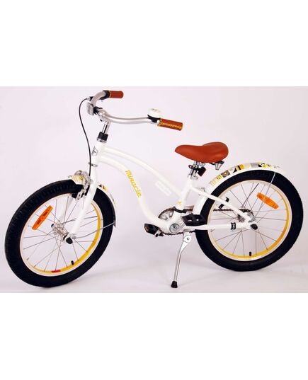 Volare Miracle Cruiser Kinderfiets - Meisjes - 18 inch - Wit - Prime Collection