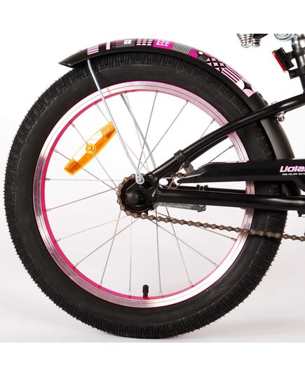 Volare Miracle Cruiser Kinderfiets - Meisjes - 18 inch - Mat Zwart - Prime Collection