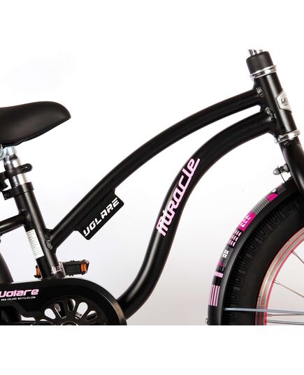 Volare Miracle Cruiser Kinderfiets - Meisjes - 18 inch - Mat Zwart - Prime Collection