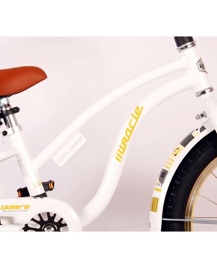 Volare Miracle Cruiser Kinderfiets - Meisjes - 18 inch - Wit - Prime Collection
