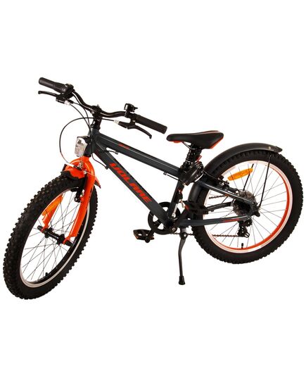 Volare Rocky Kinderfiets - 20 inch - Grijs Oranje - 6 speed - Prime Collection