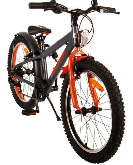 Volare Rocky Kinderfiets - 20 inch - Grijs Oranje - 6 speed - Prime Collection