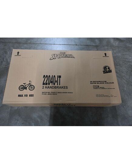 Spider-Man - Children's Bicycle - Boys - 20 inch - Matt Black - 2 Hand Brakes