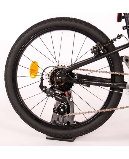 Volare Dynamic Kinderfiets - Jongens - 20 inch - Mat Zwart - 2 Handremmen - 7 Versnellingen - Prime Collection