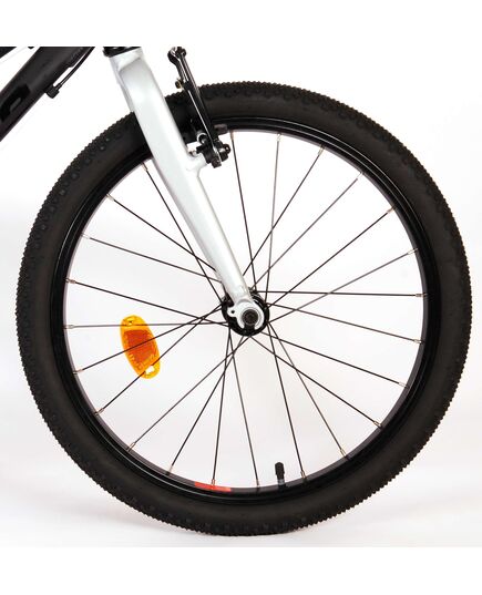 Volare Dynamic Kinderfiets - Jongens - 20 inch - Mat Zwart - 2 Handremmen - 7 Versnellingen - Prime Collection
