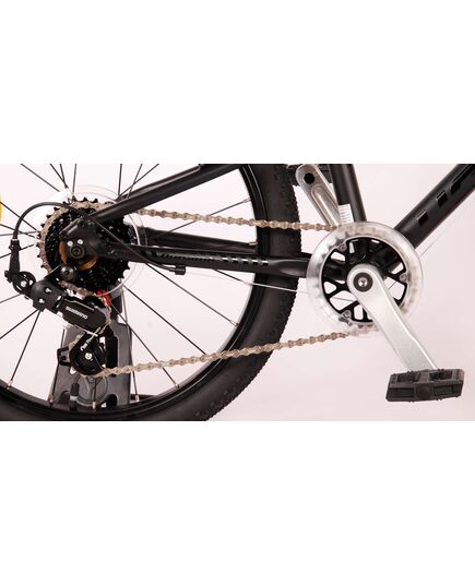 Volare Dynamic Kinderfiets - Jongens - 20 inch - Mat Zwart - 2 Handremmen - 7 Versnellingen - Prime Collection