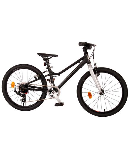 Volare Dynamic Kinderfiets - Jongens - 20 inch - Mat Zwart - 2 Handremmen - 7 Versnellingen - Prime Collection