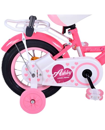 Volare Ashley Kinderfiets - Meisjes - 12 inch - Rood/Roze