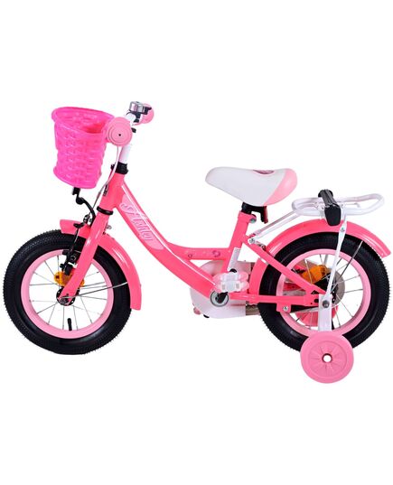 Volare Ashley Kinderfiets - Meisjes - 12 inch - Rood/Roze
