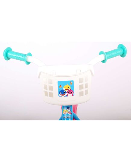 Ocean Kinderfiets - Unisex - 10 inch - Roze Blauw - Doortrapper