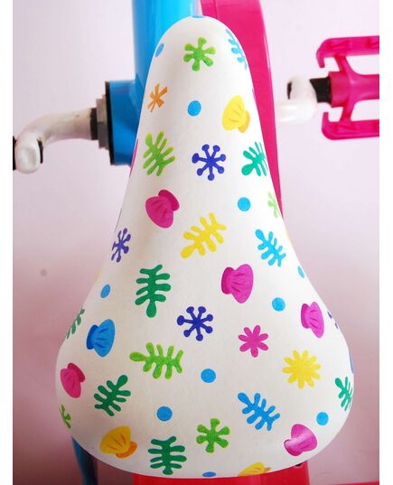 Ocean Kinderfiets - Unisex - 10 inch - Roze Blauw - Doortrapper