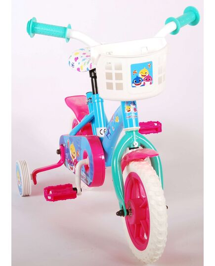 Ocean Kinderfiets - Unisex - 10 inch - Roze Blauw - Doortrapper