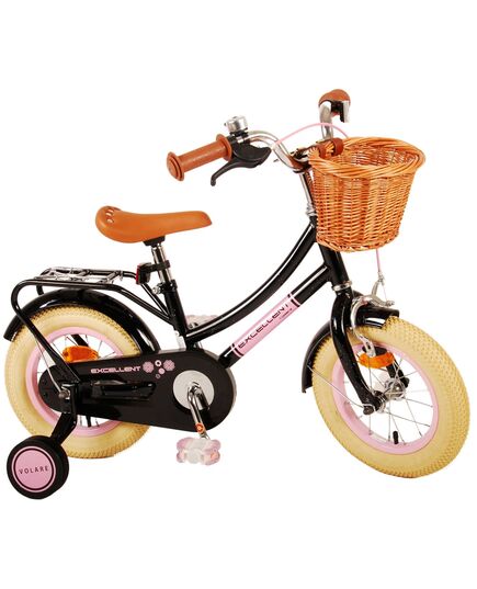 Volare Excellent Kinderfiets - Meisjes - 12 inch - Zwart