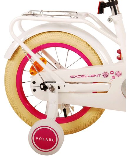 Volare Excellent Kinderfiets - Meisjes - 14 inch - Wit