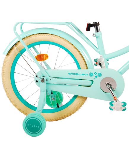 Volare Excellent Kinderfiets - Meisjes - 18 inch - Groen - 95% afgemonteerd