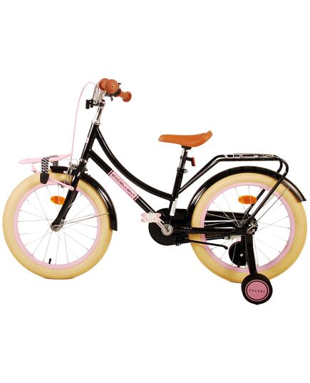 Volare Excellent Kinderfiets - Meisjes -18 inch - Zwart - 95% afgemonteerd