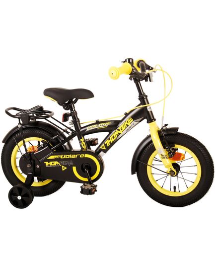 Volare Thombike Kinderfiets - Jongens - 12 inch - Zwart Geel - Twee Handremmen