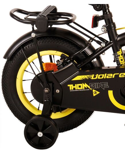Volare Thombike Kinderfiets - Jongens - 12 inch - Zwart Geel