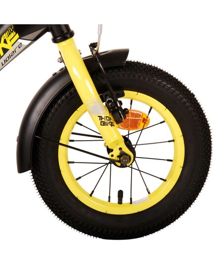 Volare Thombike Kinderfiets - Jongens - 12 inch - Zwart Geel