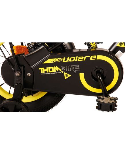 Volare Thombike Kinderfiets - Jongens - 12 inch - Zwart Geel