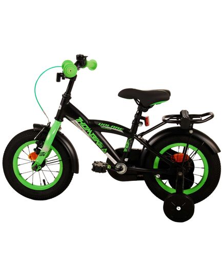 Volare Thombike Kinderfiets - Jongens - 12 inch - Zwart Groen