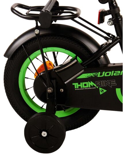 Volare Thombike Kinderfiets - Jongens - 12 inch - Zwart Groen