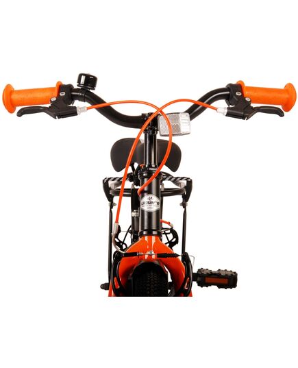 Volare Thombike Kinderfahrrad – Jungen – 12 Zoll – Schwarz Orange – Zwei Handbremsen