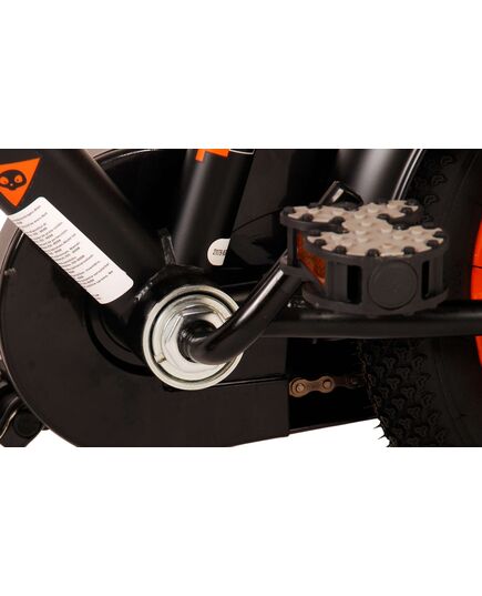 Volare Thombike Kinderfahrrad – Jungen – 12 Zoll – Schwarz Orange – Zwei Handbremsen