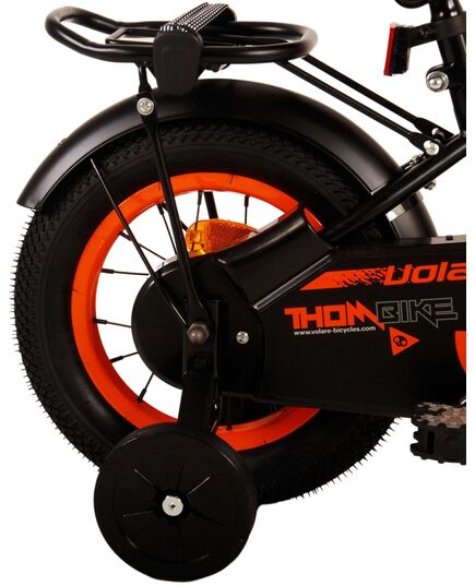 Volare Thombike Kinderfiets - Jongens - 12 inch - Zwart Oranje