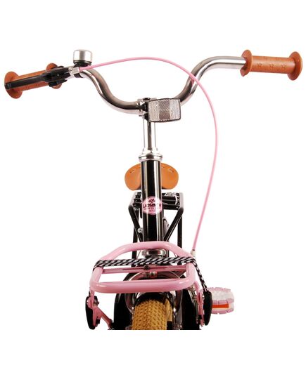 Volare Excellent Kinderfiets - Meisjes - 16 inch - Zwart - 95% afgemonteerd