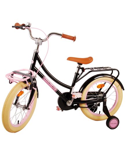 Volare Excellent Kinderfiets - Meisjes - 16 inch - Zwart - 95% afgemonteerd