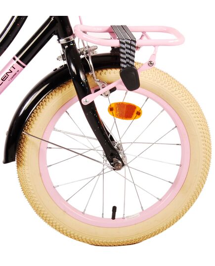 Volare Excellent Kinderfiets - Meisjes - 16 inch - Zwart - 95% afgemonteerd