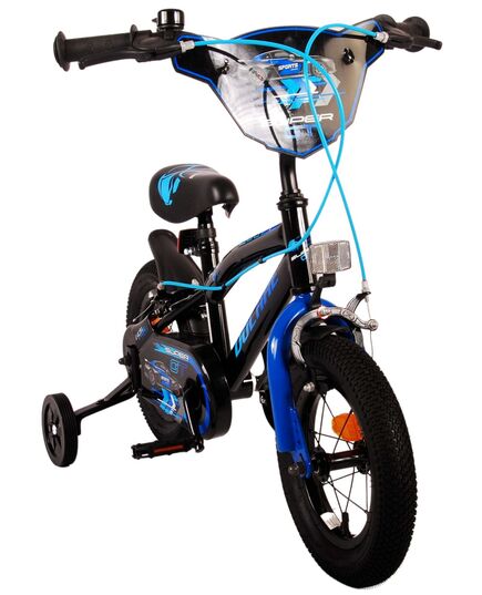 Volare Super GT Kinderfiets - Jongens - 12 inch - Blauw - Twee handremmen