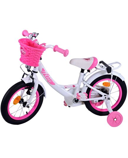 Volare Ashley Kinderfiets - Meisjes - 14 inch - Wit