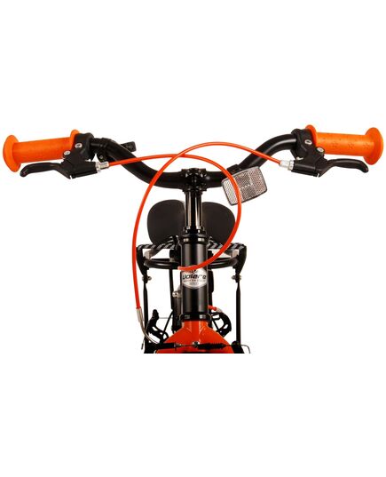 Volare Thombike Kinderfahrrad – Jungen – 14 Zoll – Schwarz Orange – Zwei Handbremsen