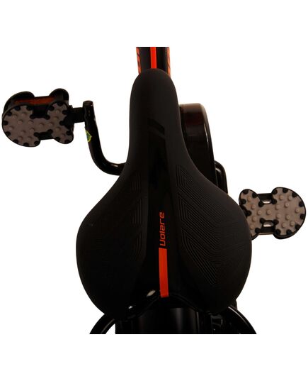 Volare Thombike Kinderfahrrad – Jungen – 14 Zoll – Schwarz Orange – Zwei Handbremsen