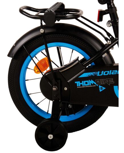 Rower dziecięcy Volare Thombike - Chłopcy - 14 cali - Czarny Niebieski