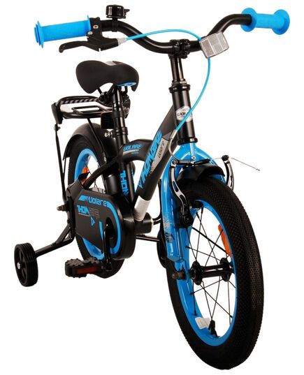 Rower dziecięcy Volare Thombike - Chłopcy - 14 cali - Czarny Niebieski