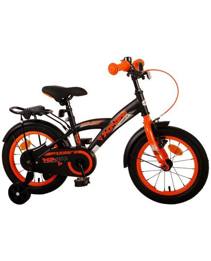Rower dziecięcy Volare Thombike - Chłopcy - 14 cali - Czarny Pomarańczowy